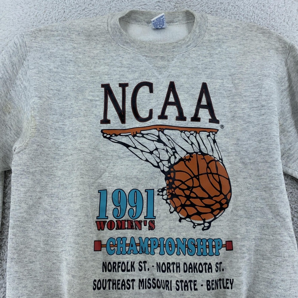 Vintage 1991 NCAA Womens Basketball Championship Sweatshirt Medium Crewneck 90s